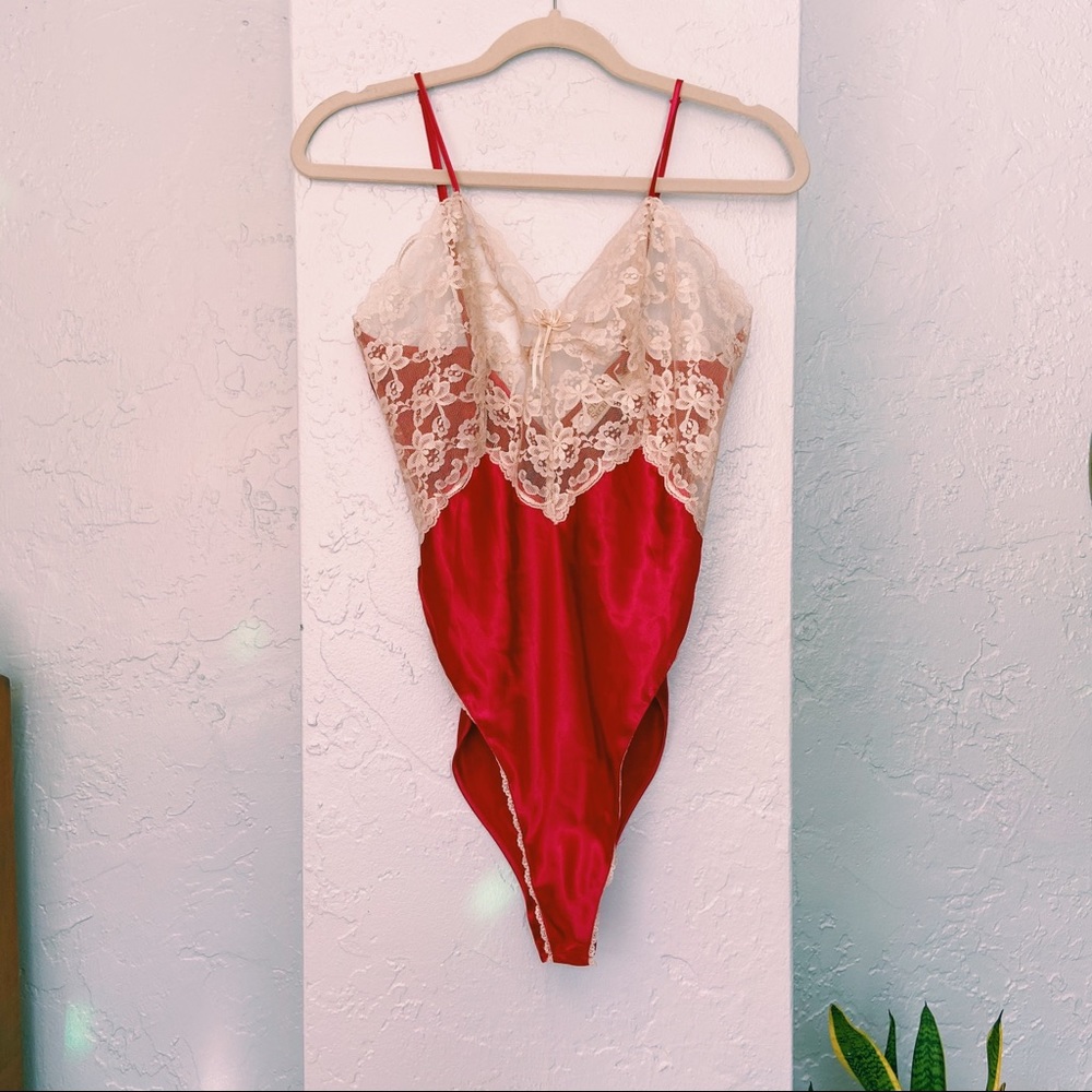 VINTAGE Victoria’s Secret Satin Teddy